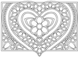 Download, print, color-in, colour-in Page 24 - large heart